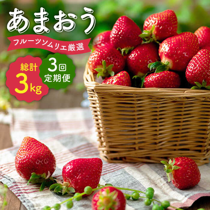 【ふるさと納税】【全3回定期便】福岡産 いちご【冬】あまおう 4パック＜南国フルーツ株式会社＞ 那珂川市 | 父の日 母の日 定期便 いちご フルーツ くだもの 果物 あまおう 九州産 苺 国産 [GCD045]