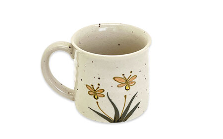 【美濃焼】Vintage pottery Mug Botanical ～Insect Waltz 虫たちのワルツ～ マグカップ 【株式会社虔山】 カップ 選べる ボタニカル[MHJ009]