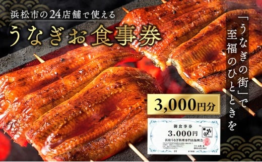 お食事券 うなぎ 浜松市25店舗で使える 3000円 食事券 補助券 チケット レストラン 料理屋 鰻 ウナギ 土用の丑の日 静岡 静岡県 浜松市 [№5786-2347]