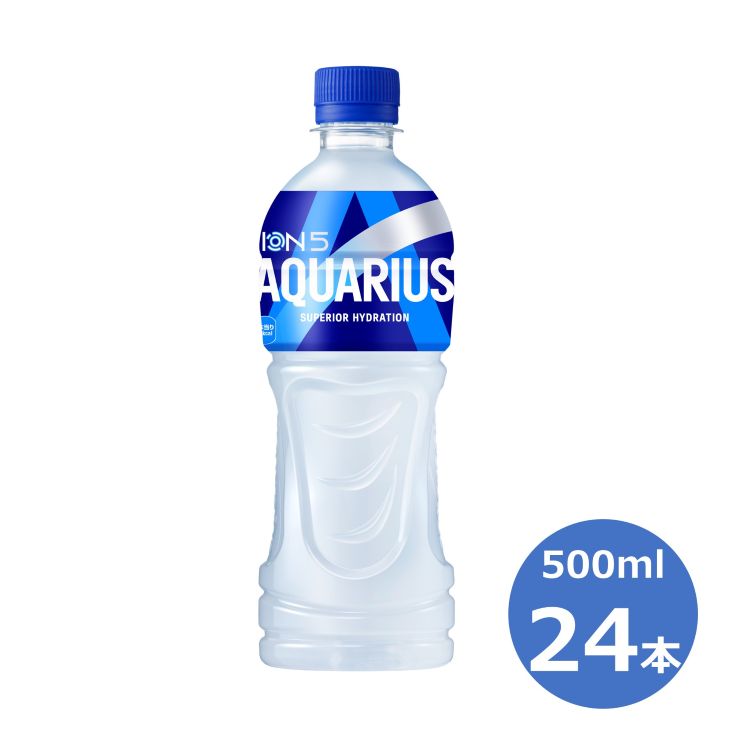 【ふるさと納税】アクエリアス 500ml × 24本セット ペットボトル 熱中症対策 水分補給 スポーツドリンク ミネラル アミノ酸 クエン酸 保存 買い置き みちのく コカ・コーラ ボトリング 岩手県 花巻市