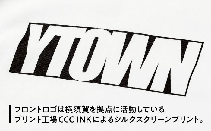 【Mサイズ】YTOWN BOX LOGO TEE WHITE【YTOWN】 [AKIK002-2]
