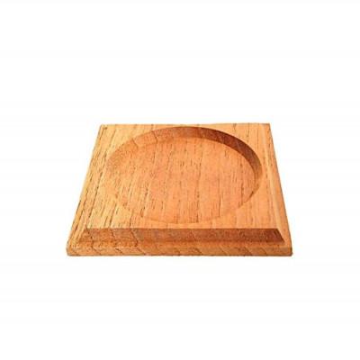 ふるさと納税 加茂市 ケヤキ無垢茶托(ソーサー)大B　5枚セット |  | 02