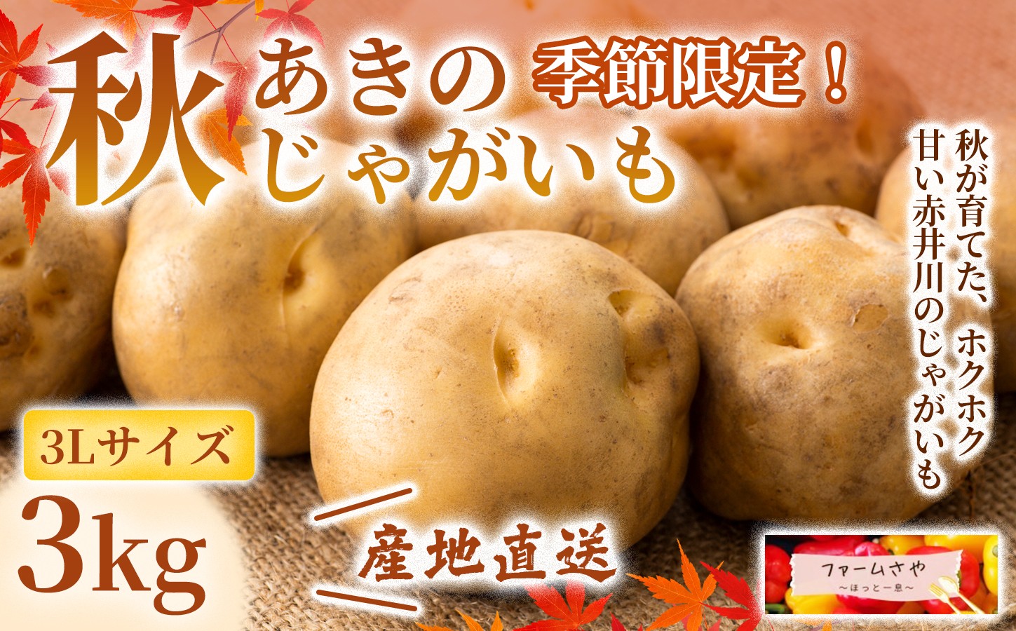 
                  【3kg】あきのじゃがいも（3L）
                