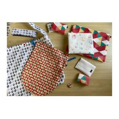 ふるさと納税 桑折町 travel set (1set) / 巾着 ポーチ バッグ 福島県 特産品 |  | 01