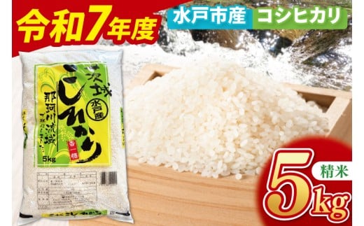 【10月中旬より順次発送】【数量限定】【令和7年産新米】水戸産コシヒカリ5㎏ 精米【お米 ごはん コシヒカリ おにぎり ごはん 茨城県 水戸市】(NP-3)