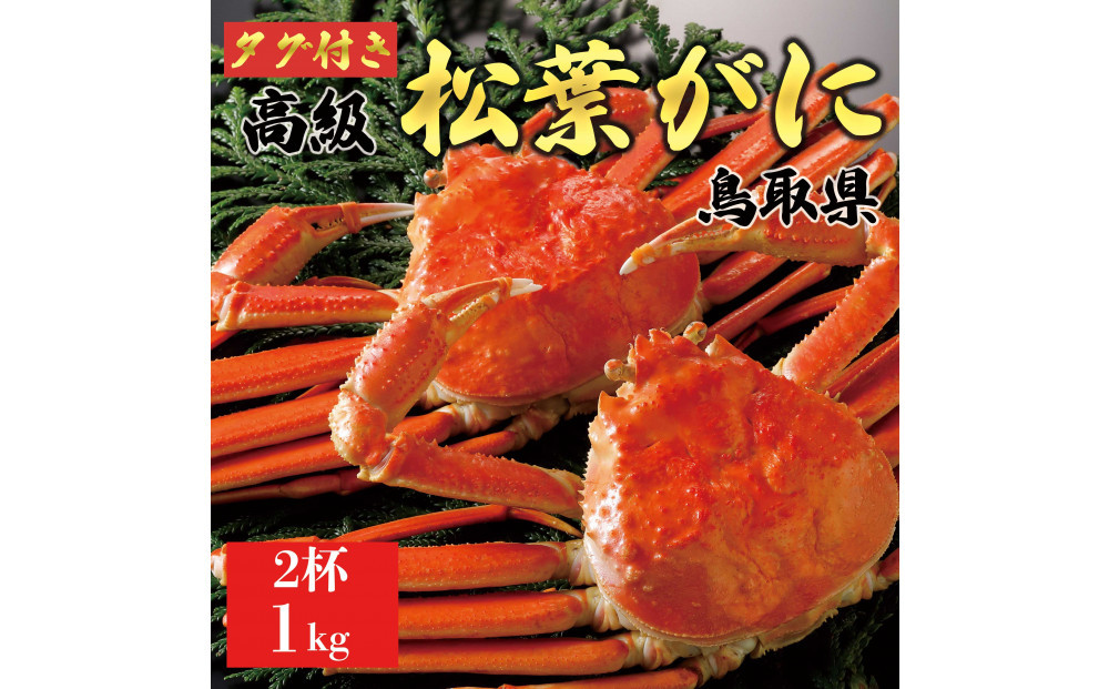 【2025年11月発送】特撰 松葉がに（茹）【ブランドタグ付き】1kg超の大きいサイズ 食べ応えあり 特大2杯