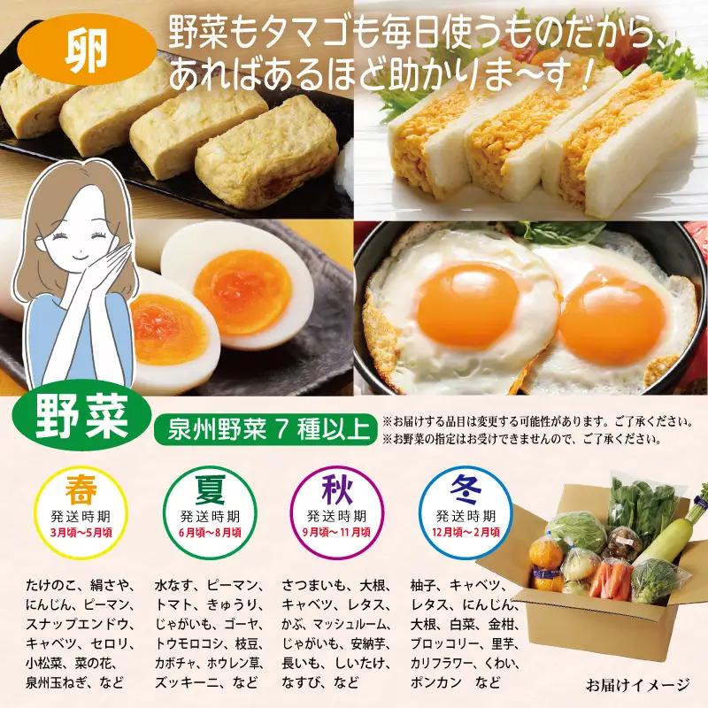099S017 主婦が選んだ 日常使い セット（銀鮭 切り身 たまご 野菜 泉州タオル）