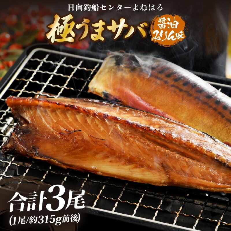 【ふるさと納税】【年内配送】干物 鯖一夜干し 「よねはる」お薦めの極うまサバ【醤油みりん味】1尾×3パック 合計3尾【さば 冷凍 焼き魚 焼魚 切身 切り身 サバ フィレ 干物 ひもの 小分け 個包装 真空パック ご飯のお供 酒の肴 お弁当 惣菜 】お買い物マラソン [m17-a054]