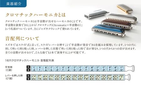 クロマティックハーモニカ【ファビュラス　F−64C】 楽器 ファビュラスシリーズ 至極の吹奏感 最高級モデル 真鍮削り出し 安定 太い音 高い機密性 多様な音色 静岡 浜松市