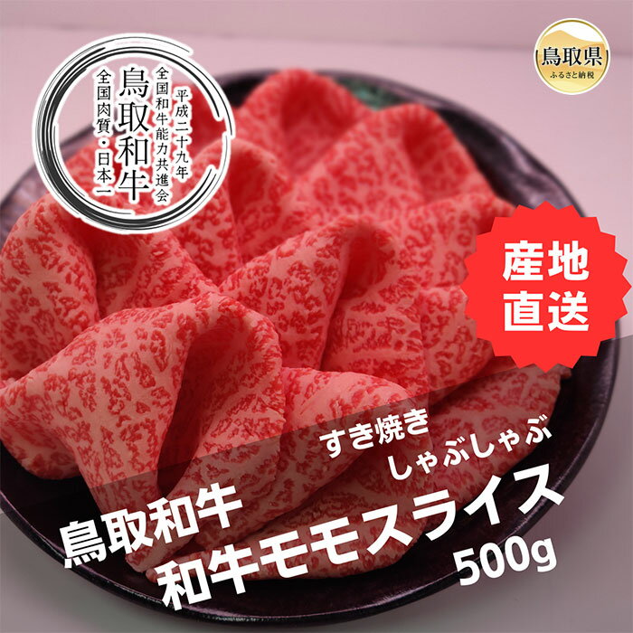 【ふるさと納税】B25-002 鳥取和牛モモスライス　冷凍500g