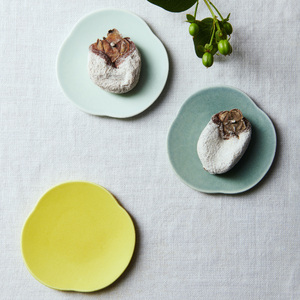 テシオ　三つ雲 豆皿　4枚組　