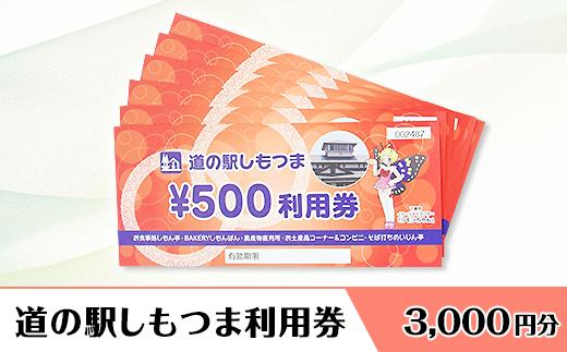 道の駅 しもつま利用券 （ 3,000円分 ）【 利用券 下妻市 道の駅 チケット 食事券 農産物直売所 お土産 道の駅しもつま 】