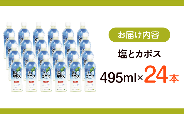 塩とカボス 495ml×24本 日田市 / 株式会社綾部商店 [ARDC015]