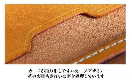 本革二つ折り免許証ケース マリーヌ(紺色)　滋賀県長浜市/株式会社ブラン・クチュール[AQAY087]