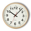 【ふるさと納税】KATOMOKU plywood clock 2 ナチュラル km-42M