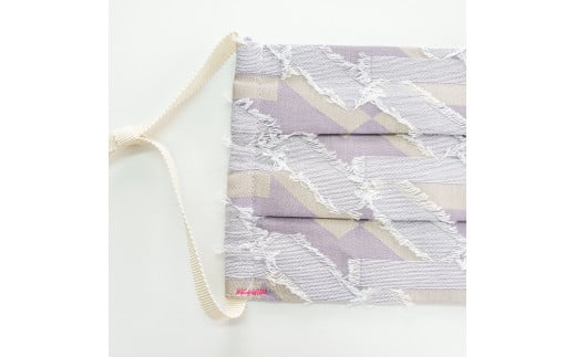 07-9【ＰＯＬＳ】播州織　洗えるマスク　HAKOベージュ