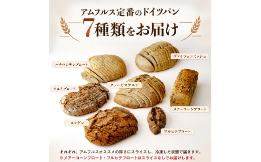 パン ドイツ国家認定 製パンマイスター が作る7種の本格ドイツパンセット | パン ぱん ドイツパン どいつぱん ハードパン はーどぱん ハード系 ドイツパン ライ麦パン 低GI パン 高級パン 健康