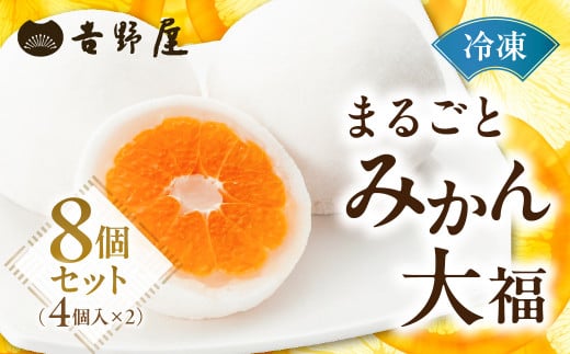 みかん 大福 4個 ×2 セット まるごと 和菓子 お菓子 菓子 おやつ カフェ スイーツ ご当地 お取り寄せ おみあげ お土産 冷凍 フルーツ 岐阜県 本巣 プレゼント ギフト 日時指定 可 [mt