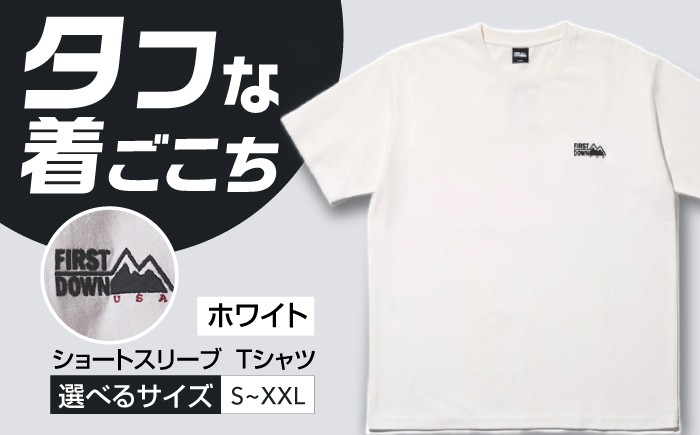 
            【選べるサイズ】ショートスリーブ Tシャツ WHITE アウトドア シンプル 半袖 岐阜市 / 水甚 [ANHZ015～ANHZ019]
          