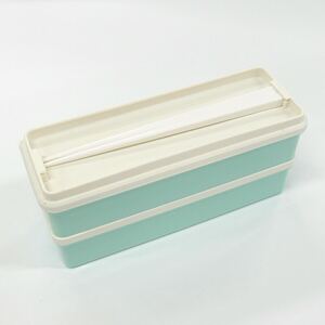 大阪府立大学×スケーター株式会社コラボ商品　栄養バランス弁当箱 900ml　パウダーパステル グリーン〈スケーター株式会社〉   7-209
