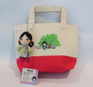 総本山善通寺オリジナルMAOトートバッグ　?ピンク×ナチュラル 　※MAOマスコット（オリジナルMAO）付き
