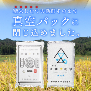 ☆全3回定期便☆ 江刺金札米ひとめぼれ パック米 5kg×3ヶ月 計15kg 令和5年産 [A0036]