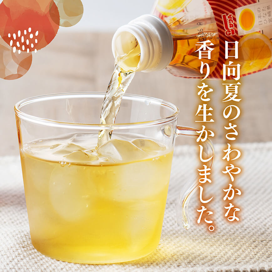 【3ヶ月定期便】サンA 日向夏 紅茶 HINATA TEA 500mlＰＥＴ 24本入り × 2ケース 【飲料 日向夏 紅茶 PET ジュース 長期保存 送料無料】