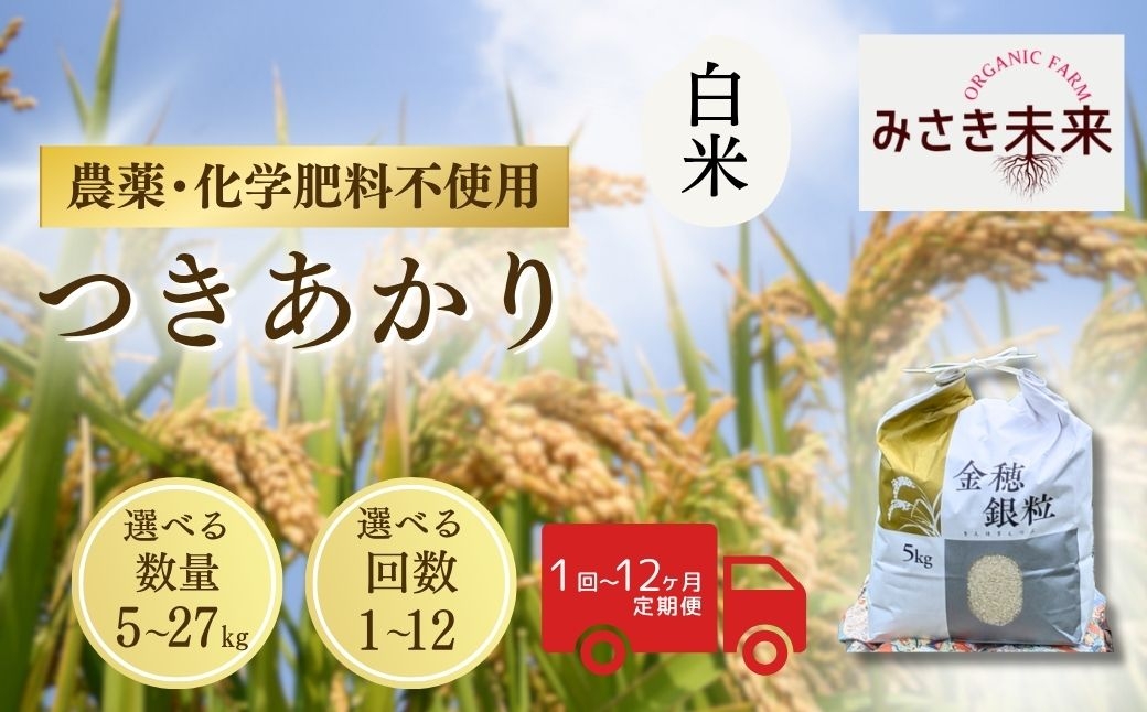 
                  【つきあかり】白米 選べる容量 単品 / 定期便 令和8年産 | 無農薬 農薬不使用 化学肥料不使用 精米 お米 米 こめ コメ 福島産 福島県産 南相馬市 みさき未来 つきあかり
                