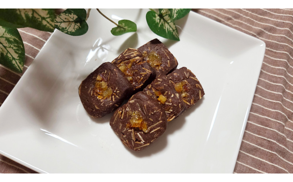 1225.【定期便12ヶ月】鳥取県産 爽やかショコラスイーツ ショコラアーモンドサブレ 2袋×12回 313726_BD106