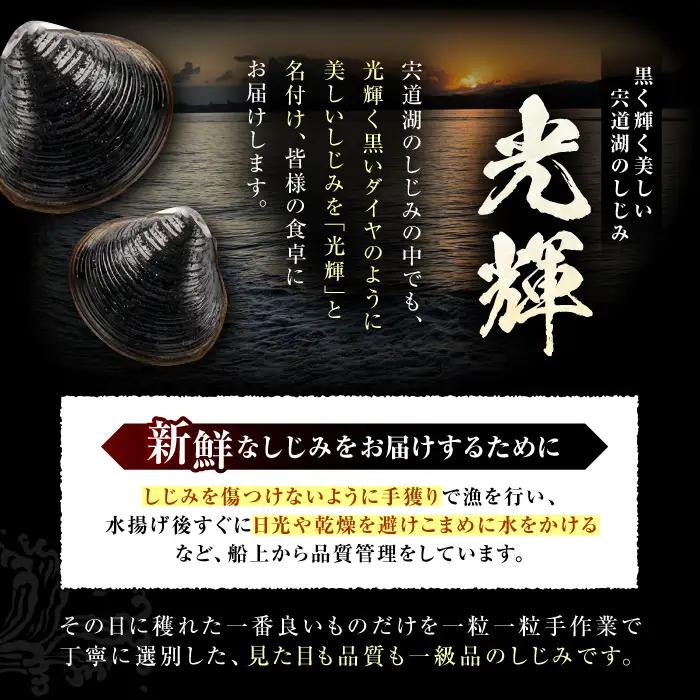 しじみ 産地直送！ 宍道湖産 冷凍大和しじみLサイズ2kg(500g×4) 島根県松江市/りすたむmatsue[ALDE002] しじみ しじみ