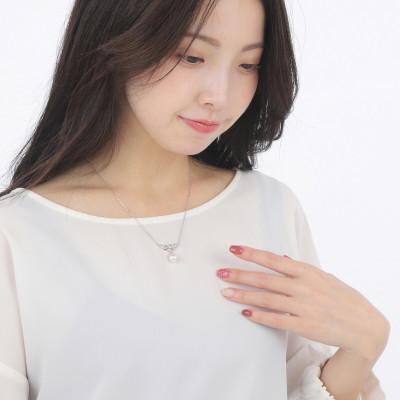 ふるさと納税 志摩市 老舗の真珠専門店・高品質 アコヤ真珠 ペンダント 7.5〜8.0ミリ シルバー・ハートウイング |  | 02