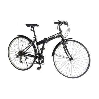 ふるさと納税 春日井市 700C6スピード折りたたみクロスバイク　色:ブラック　自転車 サイクリング アウトドア 折りたたみ |  | 01