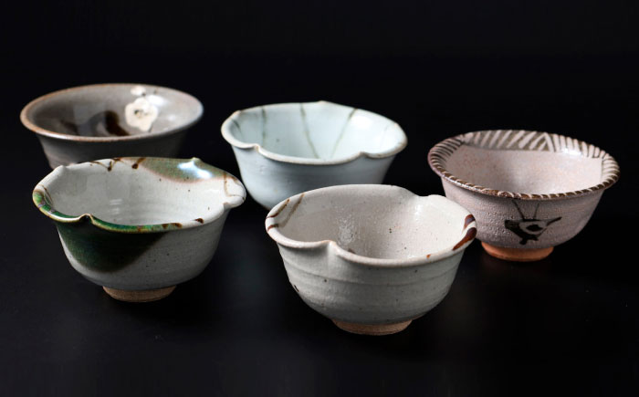 【唐津焼】絵唐津向付5客セット / 小皿 / 佐賀県 / 大杉皿屋窯 [41ABAC008]