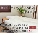 【ふるさと納税】羽毛布団　肌掛け　シングル1枚　【北國寝具】　金沢工場直送　石川　金沢　加賀百万石　加賀　百万石　北陸支援　北陸復興 | 寝具 日用品 人気 おすすめ 送料無料