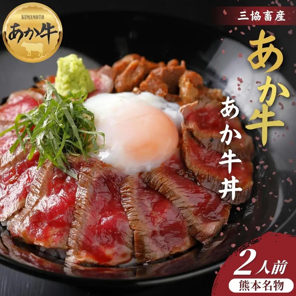 【三協畜産】熊本名物あか牛丼セット 2人前 あか牛 牛肉 国産 冷凍 阿蘇市
