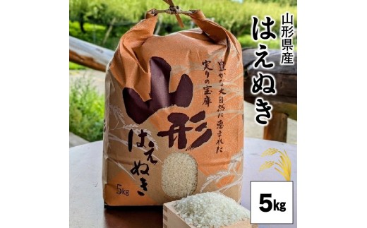 【２０２６年１０月発送】令和８年産　はえぬき（精米）５ｋｇ　0011-2608