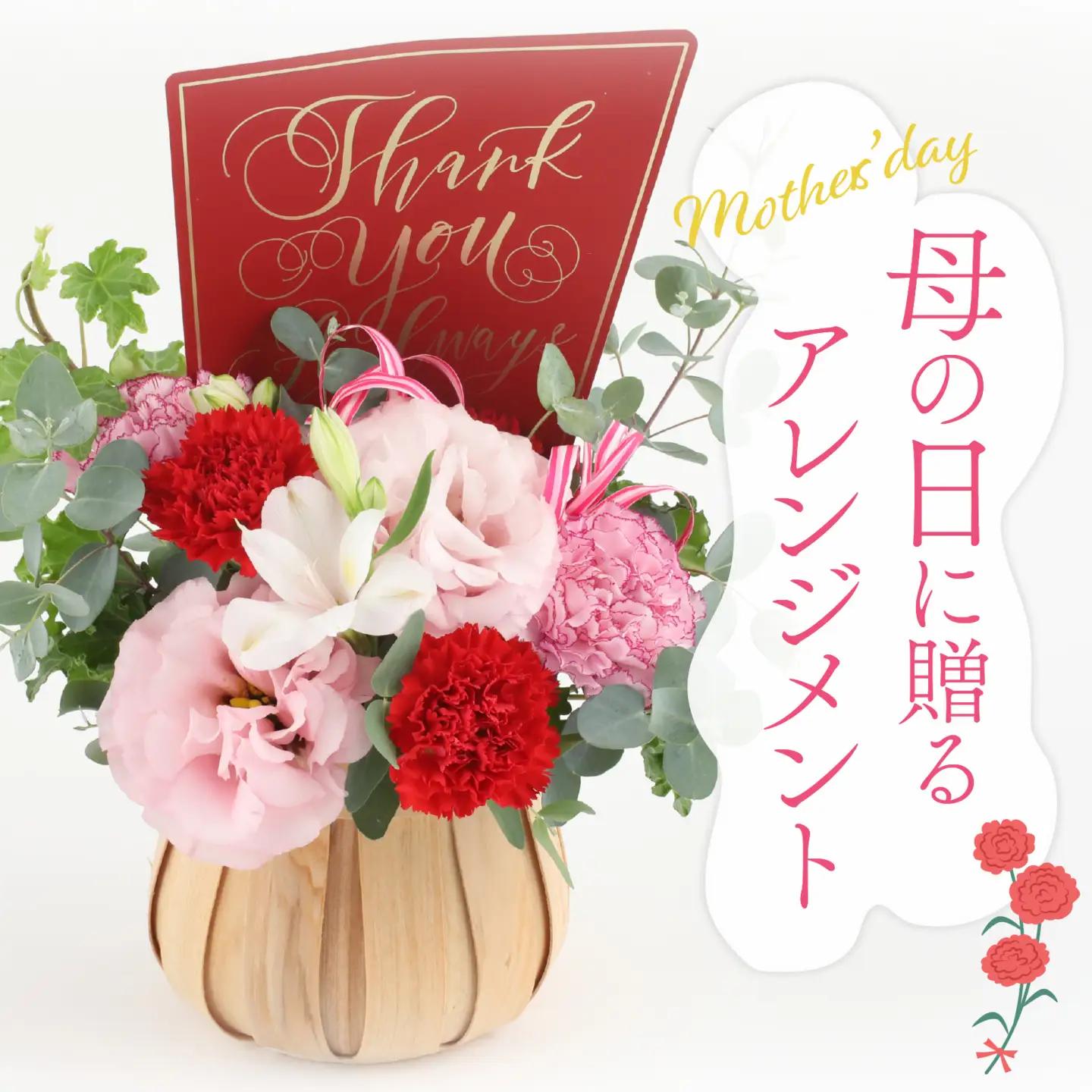 【先行予約】母の日に贈る フレッシュなオリジナルフラワーアレンジメント【５月8、9日でお届け】 / 花 生花 [A-159005]