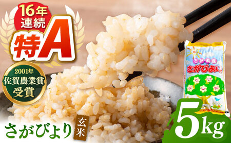 さがびより 玄米 5kg 【ももさき農産】特A 特A評価 [HCG016]玄米
