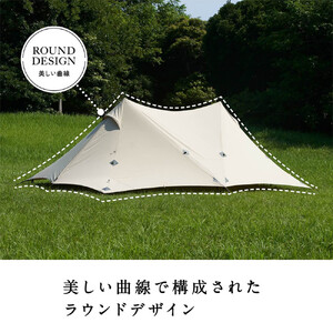 【鎌倉天幕】ふるさと納税限定品 HIDEOUT TC シェルターテント(2ポールセット) KTMHO    