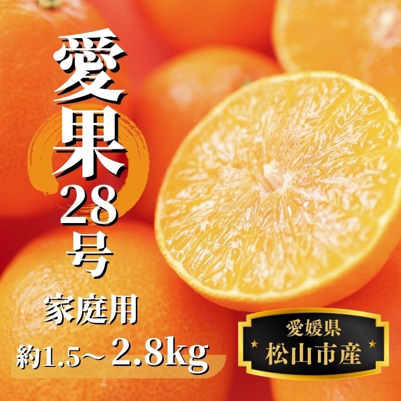 
                  愛果28号 (紅まどんな と同品種) 家庭用 約1.5kg / 約2.8kg 【12月から順次発送】 | 紅まどんな と同一品種 みかん ミカン  蜜柑 果物 くだもの フルーツ 紅マドンナ 高級 贈答 ギフト 贈り物 柑橘 柑橘類 かんきつ 愛媛果試第28号 常温 国産 愛媛 愛媛県 松山市
                