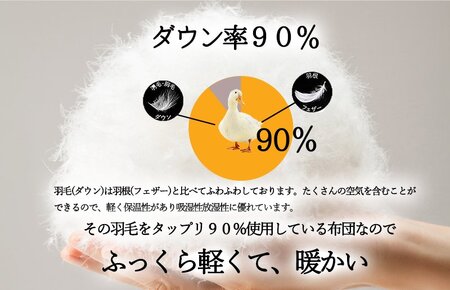 羽毛布団 シングル 秋用 選べる5カラー(ベージュ) 羽毛肌掛け布団 秋冬用 軽量 0.8kg入り 350dp以上 ダウン90％ 日本製 プレゼント