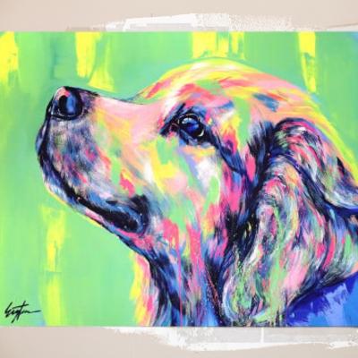 ふるさと納税 渋谷区 愛犬アート F40号 EIJI TAMURA DOG ART【フルオーダーメイド絵画】 |  | 01