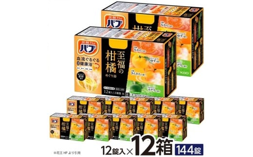 花王バブ 至福の柑橘めぐり浴　12錠入×12箱 SC0525