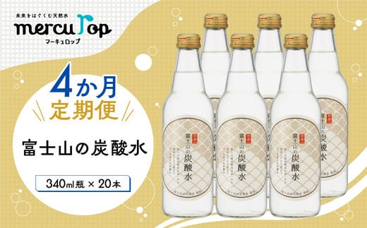 
										
										【４か月連続】富士山の炭酸水（340ml瓶×20本）＜毎月お届けコース＞ FBB019
									