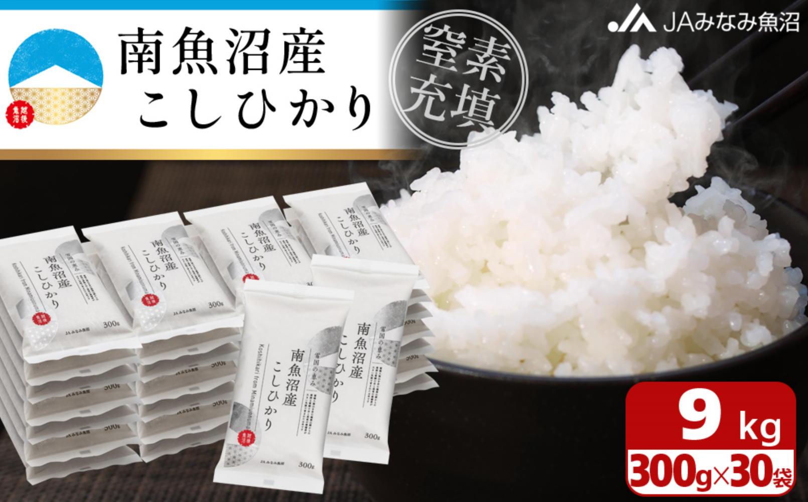【令和7年産】南魚沼産こしひかり「窒素充填2合パック×30袋入」美味しさ長持ち 300g 小袋 便利 精米HACCP認定工場 特A獲得日本一産地 高品質精米 もっちり甘い 南魚沼産コシヒカリ