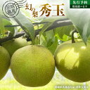 【ふるさと納税】【 先行予約 】茨城県産 梨 『幻の梨』 秀玉 選べる内容量 約 3kg ～約 5kg ( 茨城県共通返礼品 : 常陸太田市 ) 【 2025年 8月下旬頃より発送 】 フルーツ 果物 国産 日本産 梨 ナシ なし 和梨 期間限定 数量限定