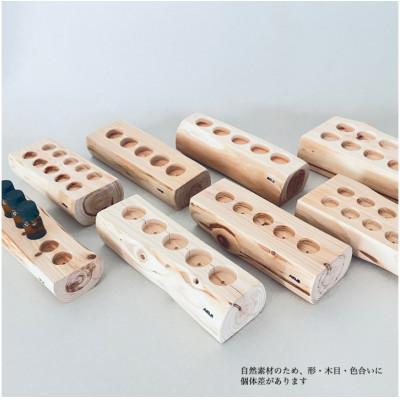ふるさと納税 小林市 ひのきアロマオイルボトルスタンド(5本収納/穴径23mm) |  | 03