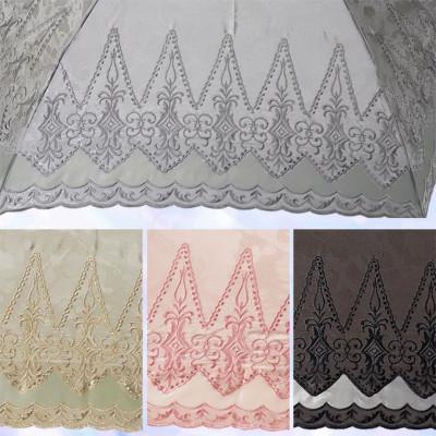 ふるさと納税 田原本町 レディース 晴雨兼用3つ折り傘 シルク100% スワトー刺繍 オーナメント 594207 ブラック |  | 01
