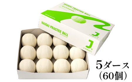 野球ボール 軟式 J号 プラクティスボール 5ダース 60個入り 練習用 練習 野球 ボール 軟式ボール 軟式野球ボール 公認球 スポーツ スポーツ用品 野球用品 天然ゴム 運動 日本製 兵庫 兵庫県