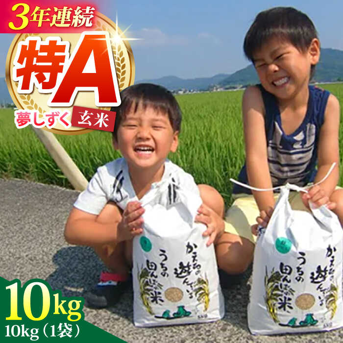【ふるさと納税】【選べる発送月】令和8年産 夢しずく 玄米 10kg【ひなたむらのお米】 [HAC002] / 食品 米 玄米 ゲンマイ コメ 佐賀 佐賀県産 特A 特A評価 特A米 お米 送料無料 先行予約